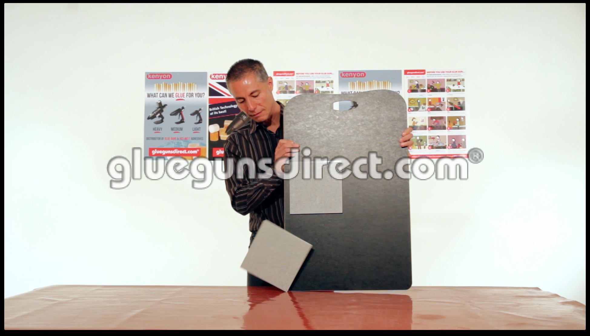 Video Bonding Ceramic Tiles to Display Boards Glue Sticks, Guns