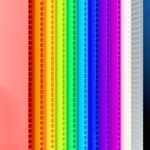 4mm Correx Fluted Corrugated Plastic Sheet 1220 x 600 *6 COLOURS TO CHOOSE* 