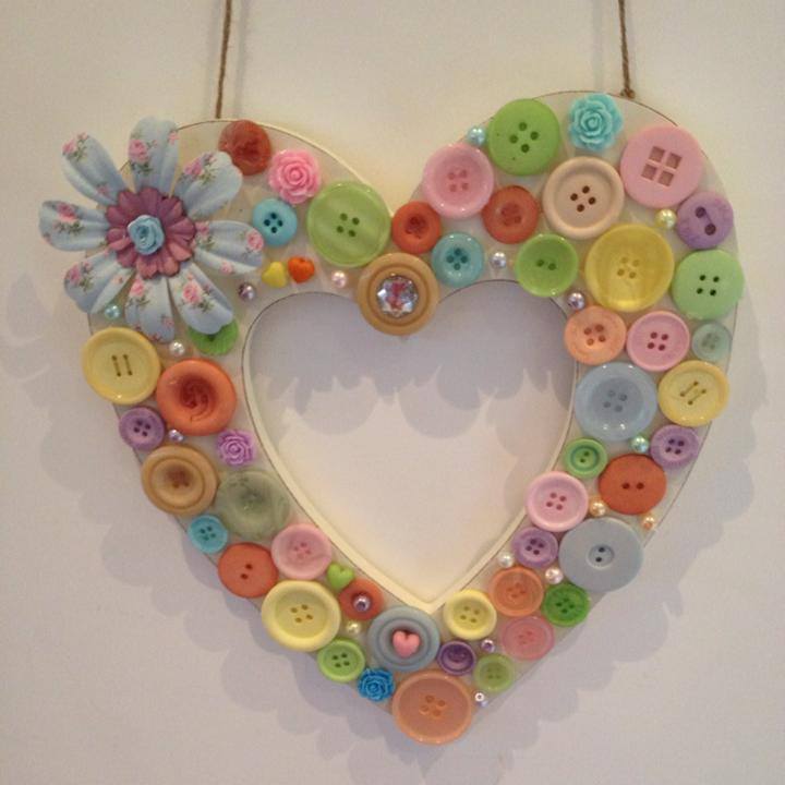 Buttons, Buttons, and more buttons, be creative with buttons ! Glue