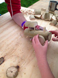 scouts making toys