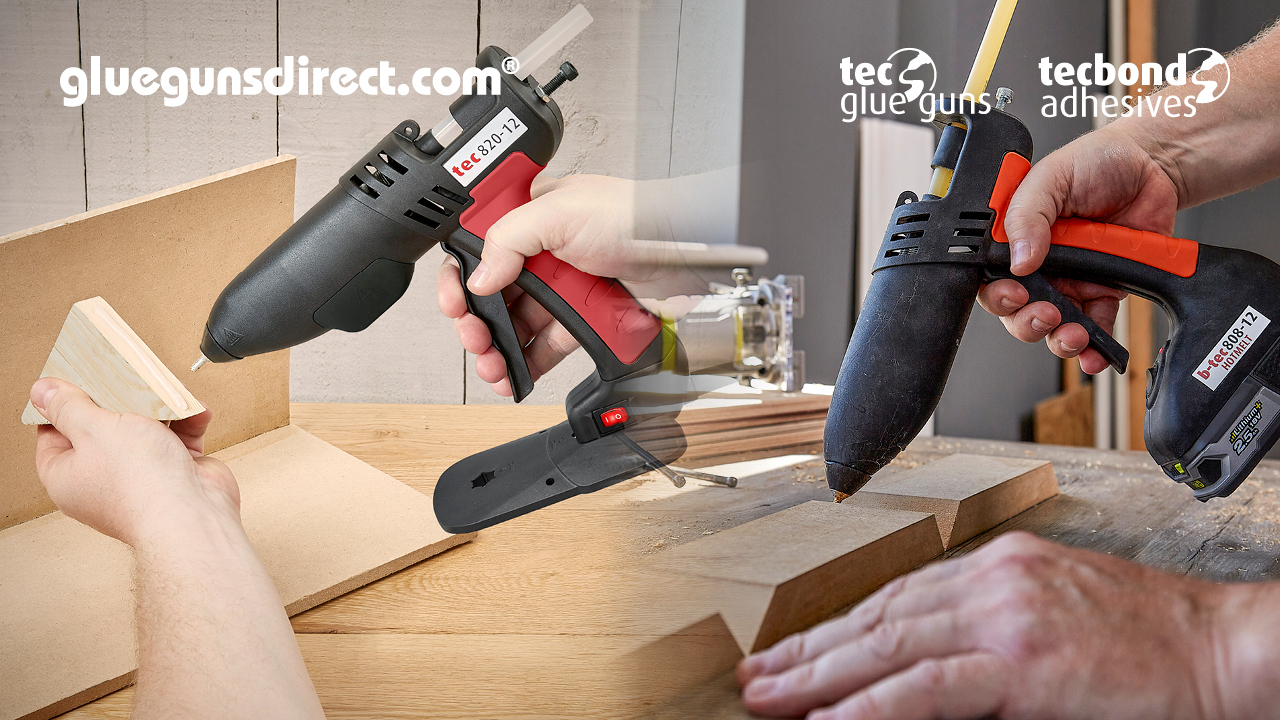 Where are glue sticks used in woodworking? Glue Sticks, Guns, Dots