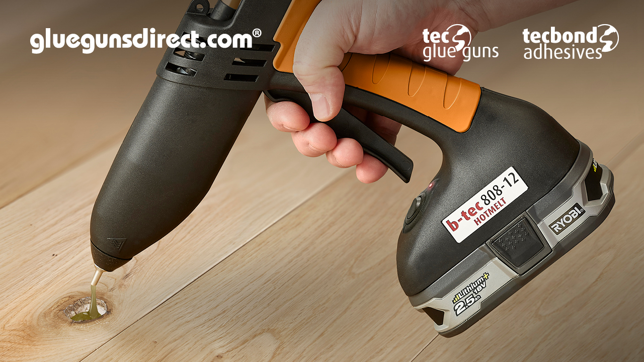 Knottec® Unique knot filling system to restore damaged wood Glue