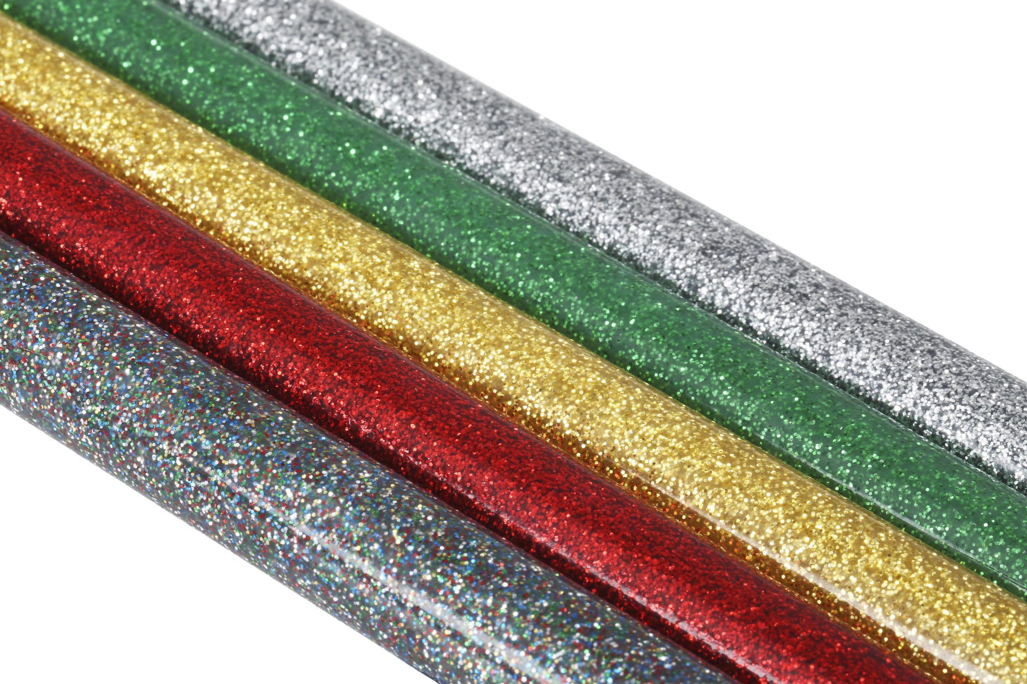 Glitter Hot Glue Sticks - Glitter Red, Green, Silver and Gold